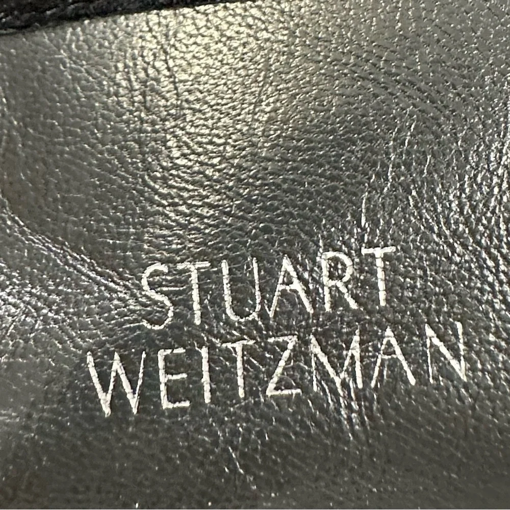 Stuart Weitzman Black Suede 5050 Over the Knee Pull-On With Stretch Back Boots
